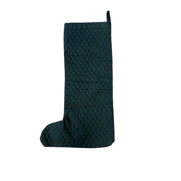 Jumbo 25" Quilted Stocking Christmas Advent Calendar Gift Pockets Santa - Picture 2 of 3